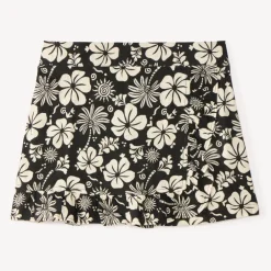 Jupe-short portefeuille imprimée florale pour fille