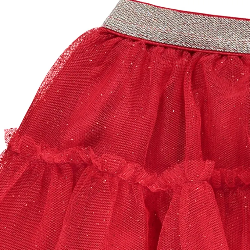 Jupe volantée en tulle pailleté pour bébé fille
