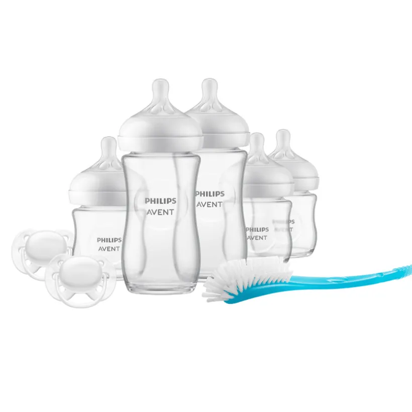 Kit de naissance 3.0 biberons + sucettes + goupillon Natural