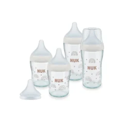 Kit de naissance de 4 biberons Perfect Match - Beige