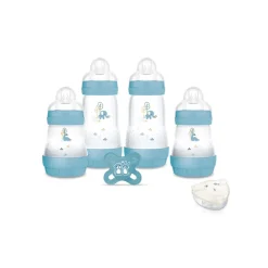 Kit de naissance Ocean 4 Biberons + 1 Sucette + 1 Boite Doseuse