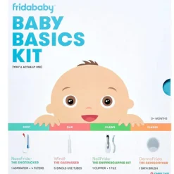 Kit soins bébé basics Blanc/bleu