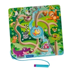 Labyrinthe magnétique en bois Play+ dans la jungle