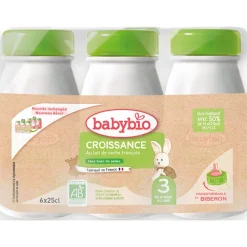 Lait 3e âge de croissance au lait de vache 6x25cl