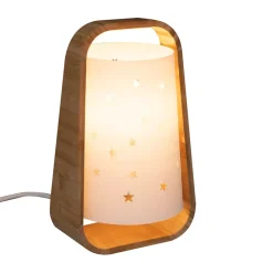 Lampe de chevet en bambou Étoiles