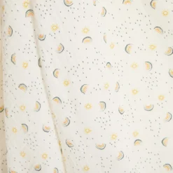 Lange en gaze de coton 100 x 100 cm imprimé arcs-en-ciel