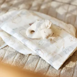 Lange Tetra gaze de coton Small - 70x70 cm - Elephant Tales - 3 pcs