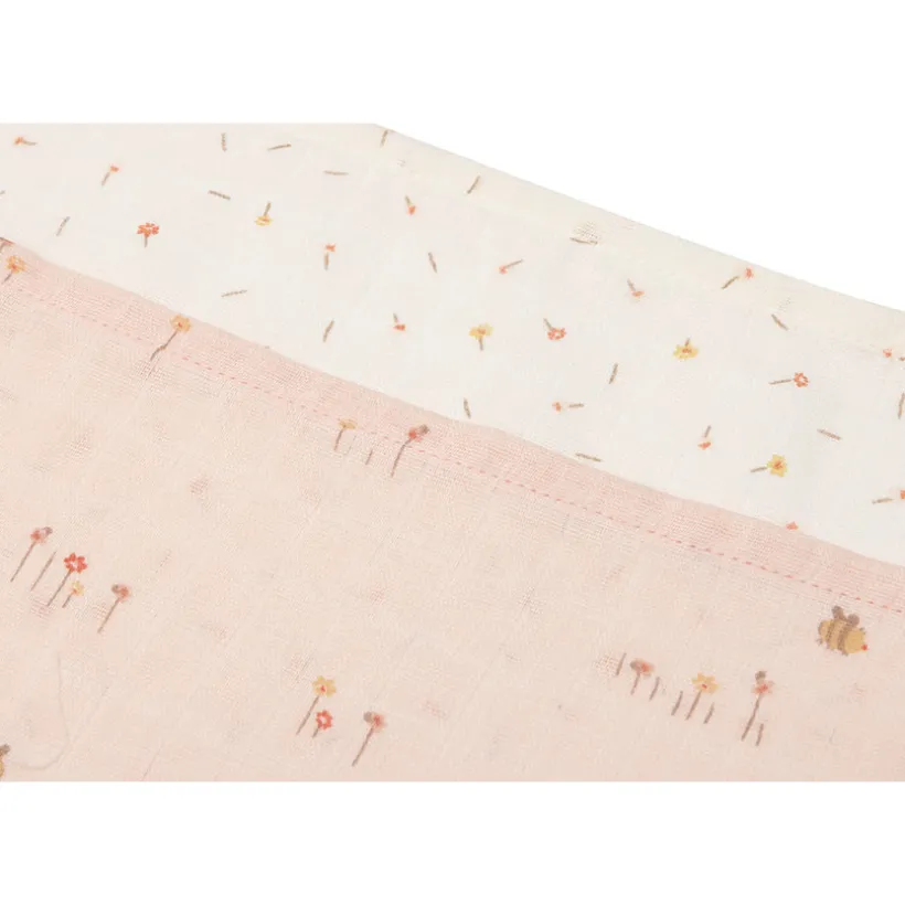 Lange tétra gaze de coton 70x70cm Pretty Picnic 3pcs