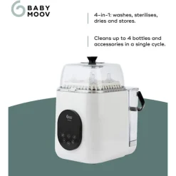 Lave biberon & stérilisateur NutriWash 4-en-1 Blanc