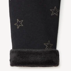 Legging contrecollé en sherpa imprimé pour fille
