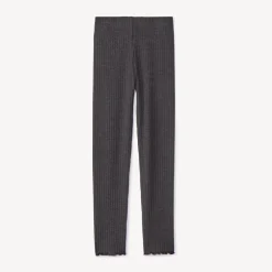 Legging côtelé avec nœud fantaisie pour fille