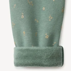 Legging imprimé pailleté et doublé sherpa pour fille