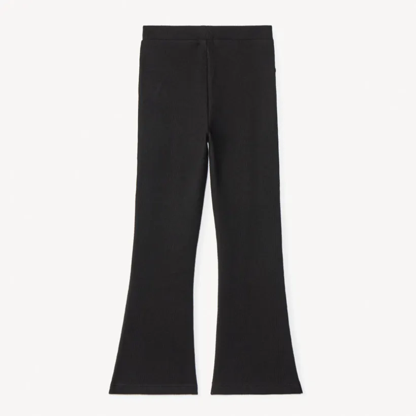 Legging évasé effet côtelé uni pour fille