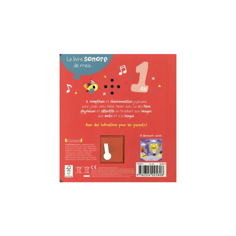 Le livre sonore de mes 1 an