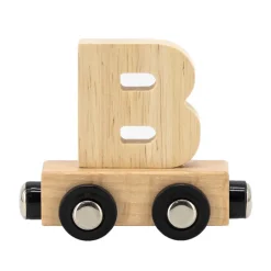 Lettre "B" en bois pour train