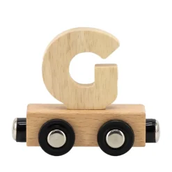 Lettre "G" en bois pour train