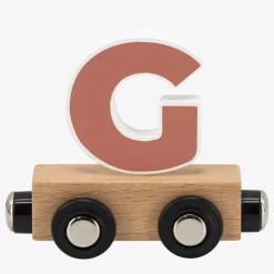Lettre "G" en bois pour train coloré