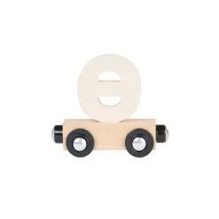 Lettre "THETA" wagon en bois - bleu