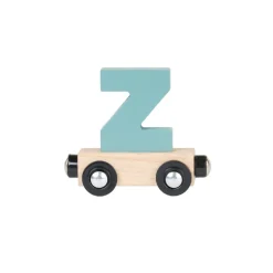 Lettre "Z" wagon en bois - vert