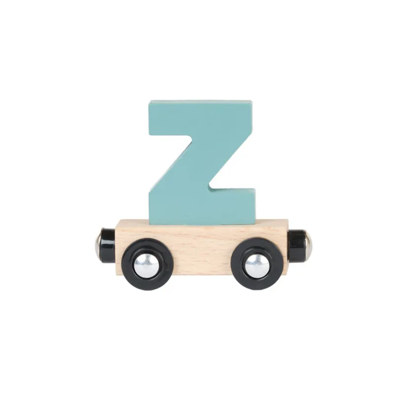 Lettre "Z" wagon en bois - vert