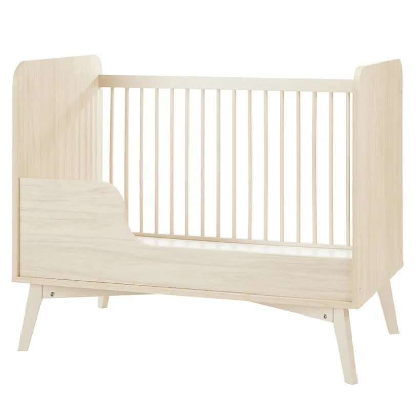 Lit à barreaux Cameron 60 x 120 cm avec barrière amovible