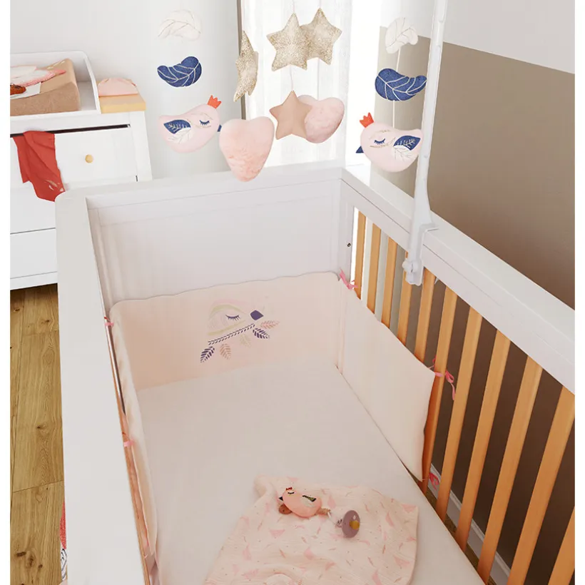 Lit bébé à barreaux Maidstone 60x120 cm