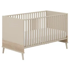 Lit bébé évolutif 70 x 140 cm Eefje beige cachemire/groovy oak