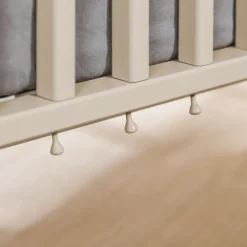 Lit bébé évolutif 70 x 140 cm Eefje beige cachemire/groovy oak