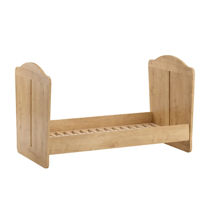 Lit bébé évolutif 70 x 140 cm Megève aspect chêne