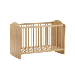 Lit bébé 60 x 120 cm à bascule Megève aspect chêne
