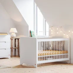 Lit bébé 60 x 120 cm Ova blanc