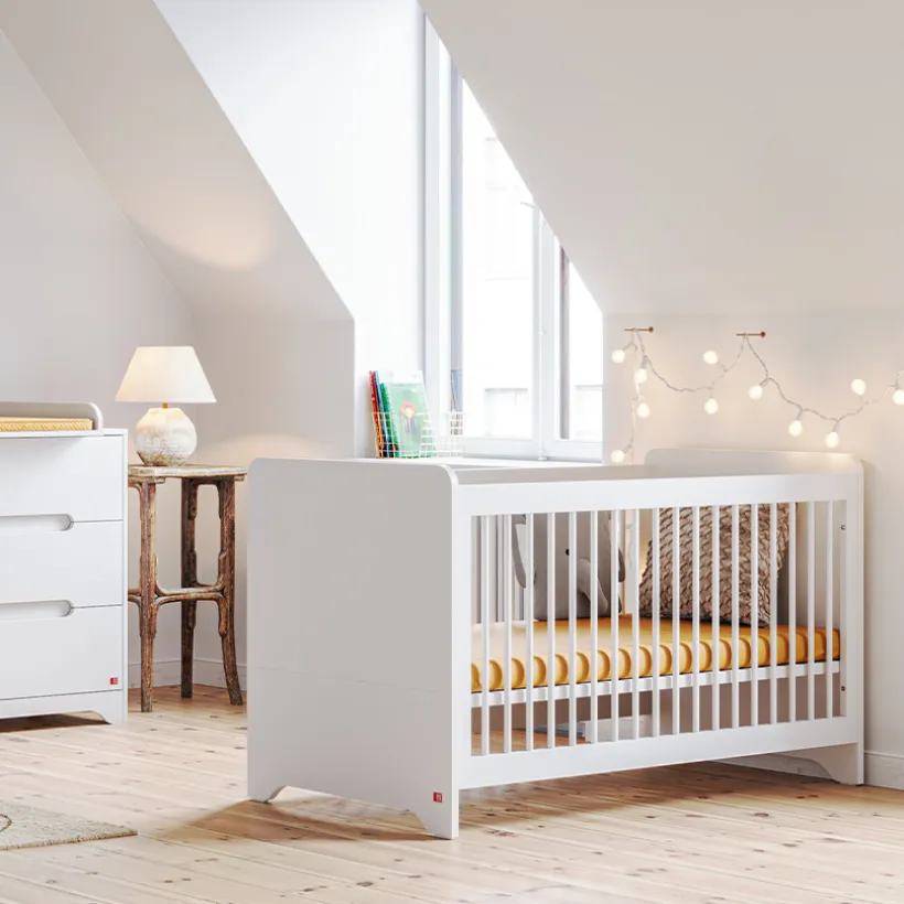 Lit bébé 60 x 120 cm Ova blanc