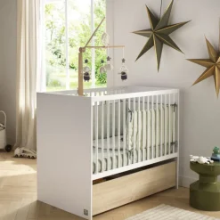Lit bébé 120 x 60 cm Paloma blanc