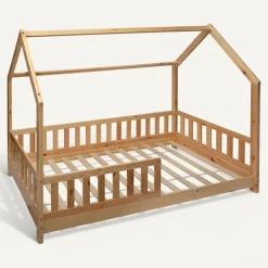 Lit cabane Bosco 90 x 190 cm - Bois naturel