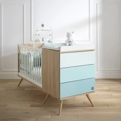 Lit combiné évolutif Seventies 60 x 120 cm - Bleu