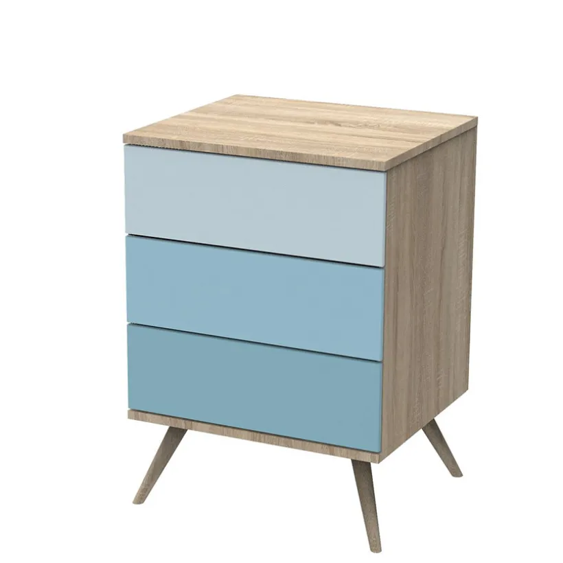 Lit combiné évolutif Seventies 60 x 120 cm - Bleu
