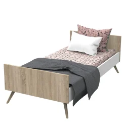 Lit combiné évolutif Seventies 60 x 120 cm - Rose
