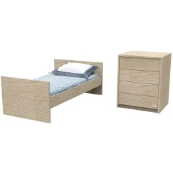 Lit combiné évolutif 60x120 cm Antonin - Bois
