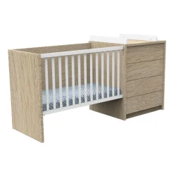 Lit combiné évolutif 60x120 cm Antonin - Bois