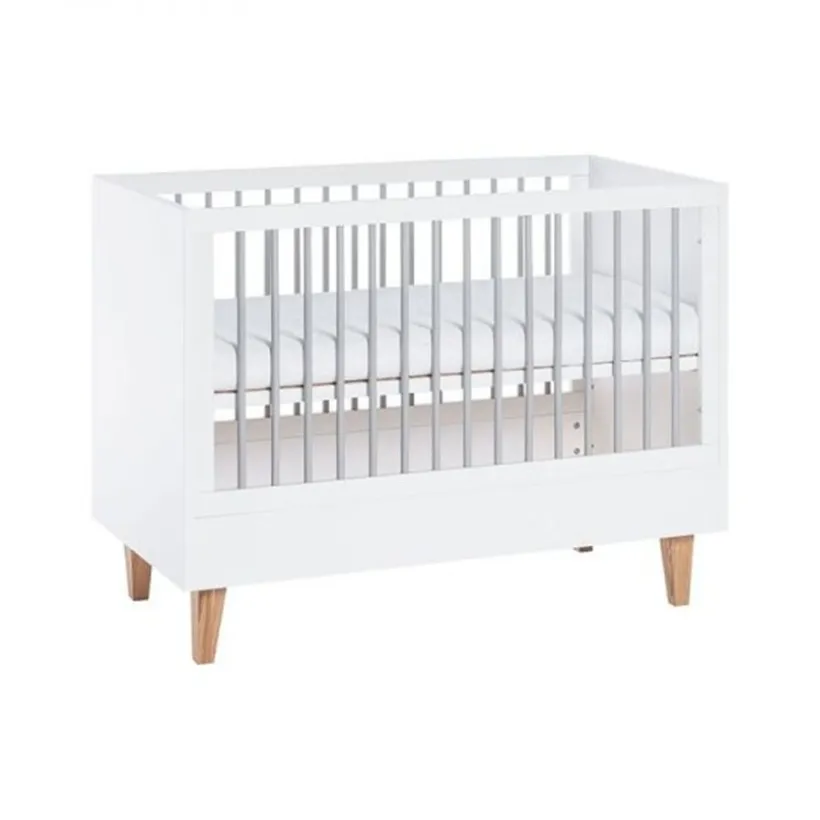 Lit Concept 60 x 120 cm - Blanc / Gris