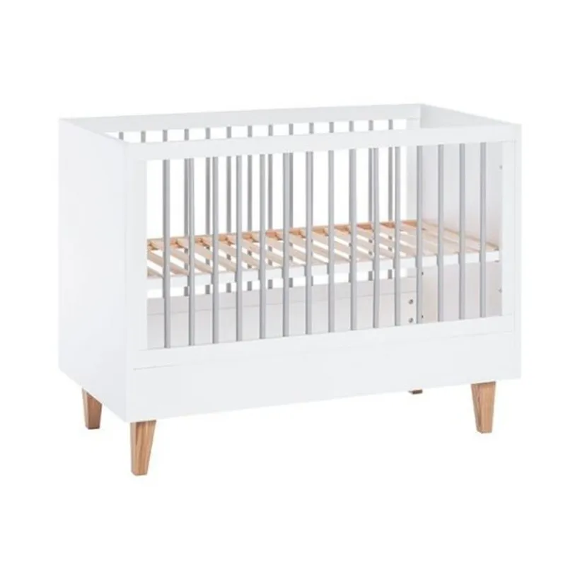 Lit Concept 60 x 120 cm - Blanc / Gris