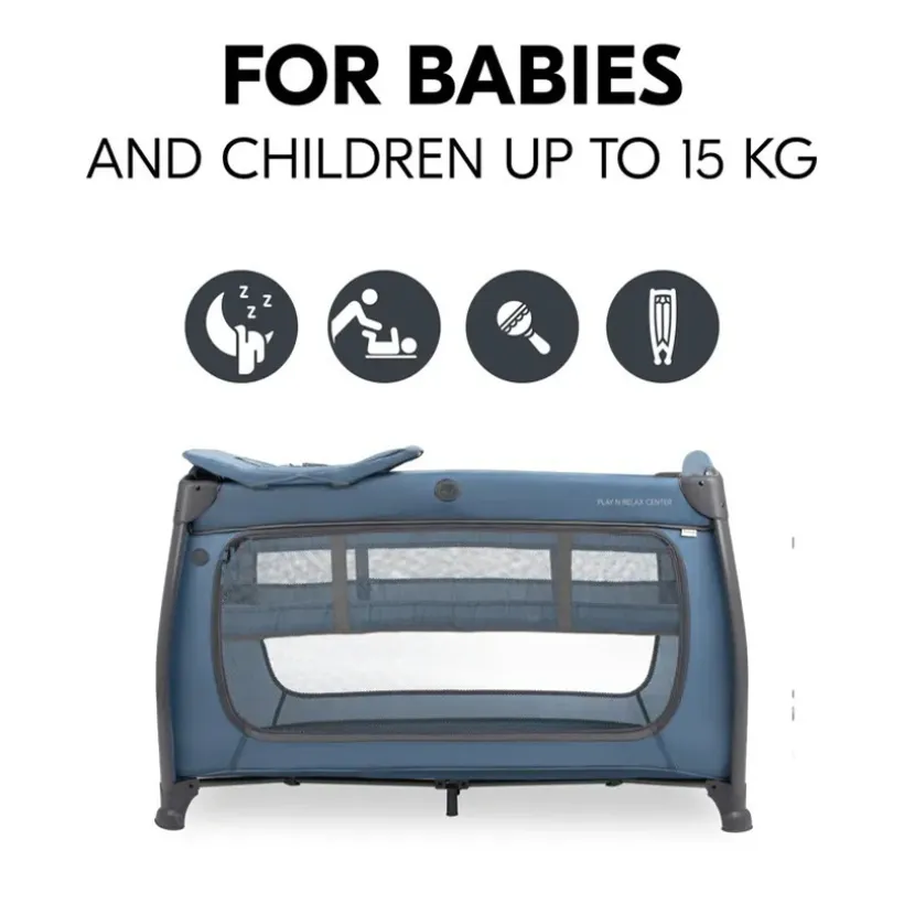 Lit de voyage & matelas à langer Play N Relax Center dark blue