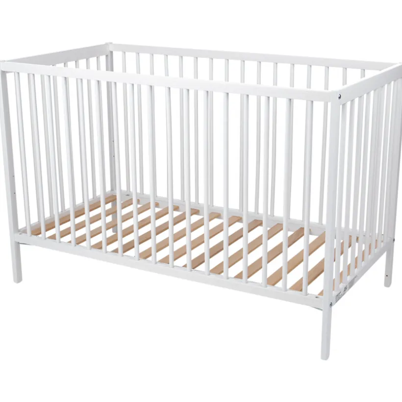 Lit en bois Tiny 60x120cm - Blanc