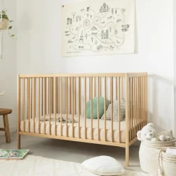 Lit en bois Tiny 60x120cm - Vernis