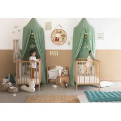 Lit en bois Tiny 60x120cm - Vernis
