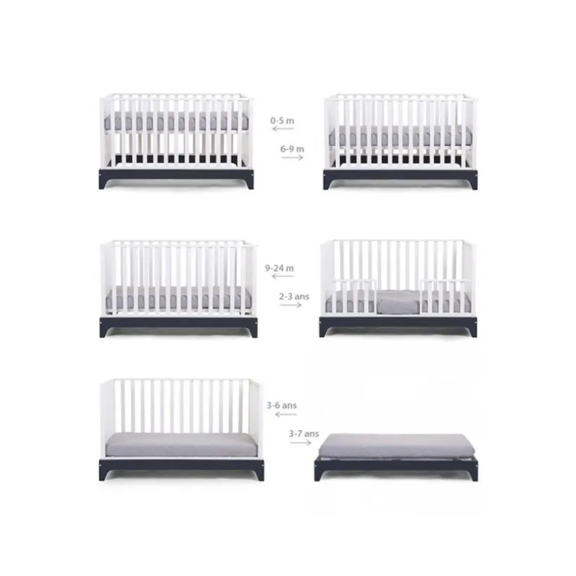Lit Evolutif 70 x 140 cm Blanc