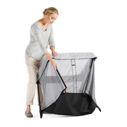 Lit parapluie Light + drap housse - Argent