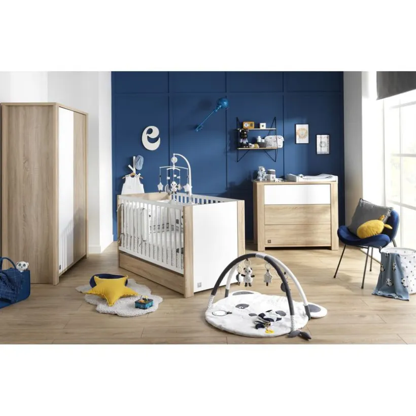 Lit transformable Little Big Bed 70x140 cm Antonin - Bois/Blanc