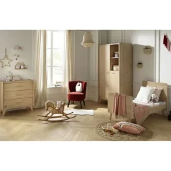 Lit transformable Little Big Bed Arty 70x140 cm - Chêne Suave
