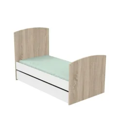 Lit évolutif Little Big Bed access 70 x 140 cm - Bois/Blanc